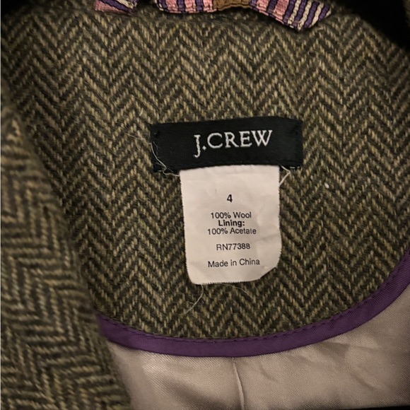 J Crew Harris Tweed Blazer size 4 - Picture 4 of 4